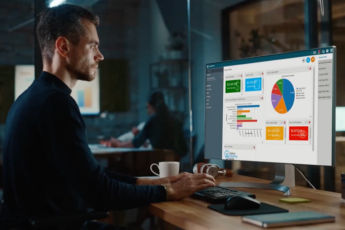 Epicor ERP System dashboard