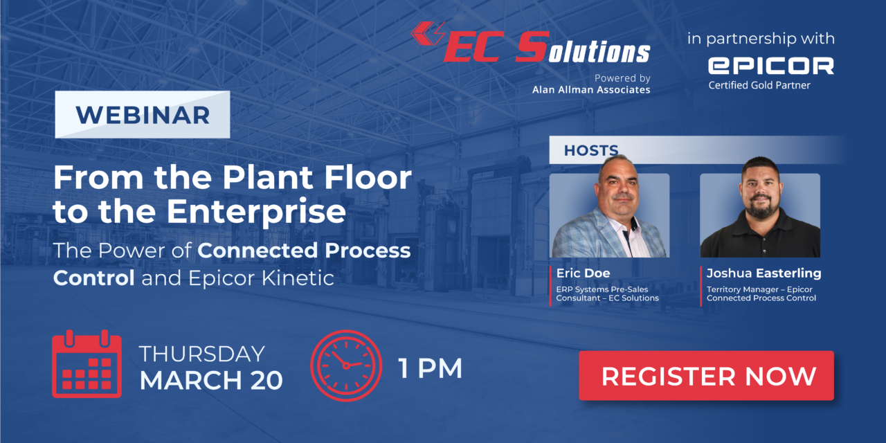 Webinar: Epicor Connected Process Control (ECPC)