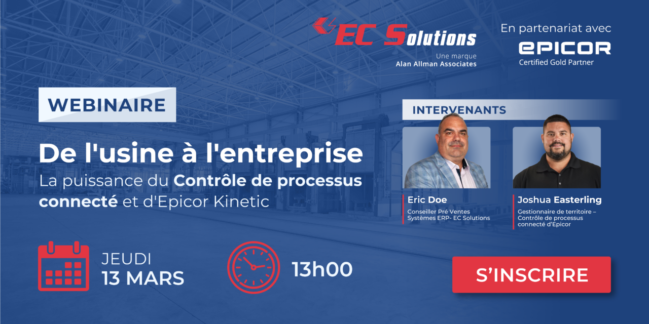Webinaire : Contrôle de processus connecté d’Epicor