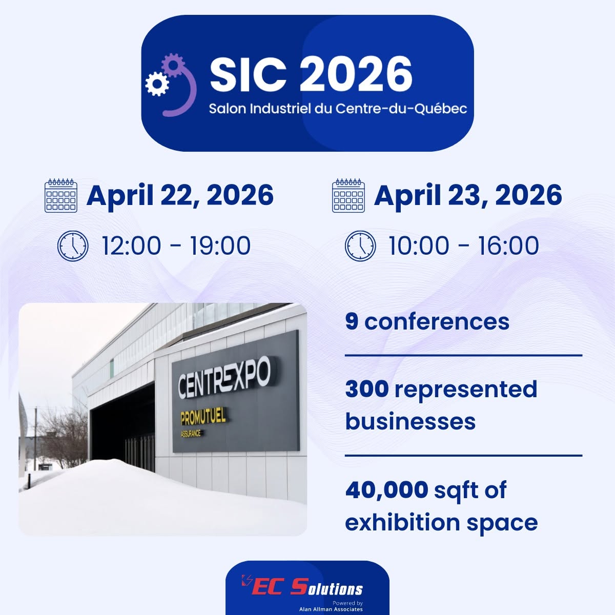 ECSolution promotional banner announcing the dates of the SIC 2026 event.